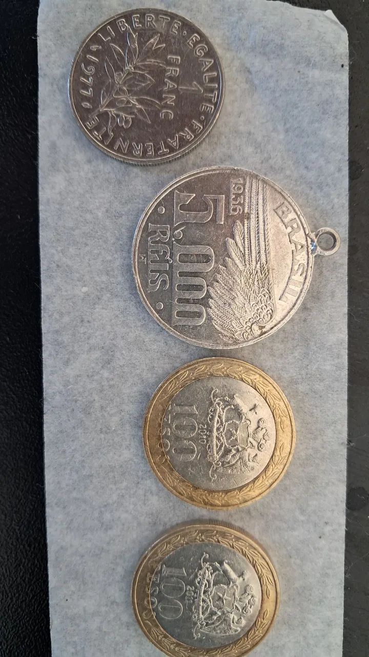 Moedas antigas brasileiras e estrangeiras - Foto 2