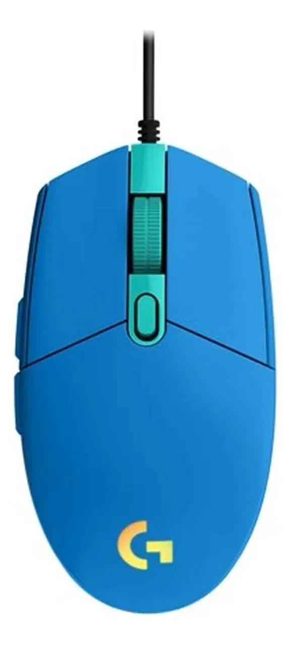 Mouse Logitech G102 Lightsync Azul 8000dpi Usb 6 Botoes - Foto 5