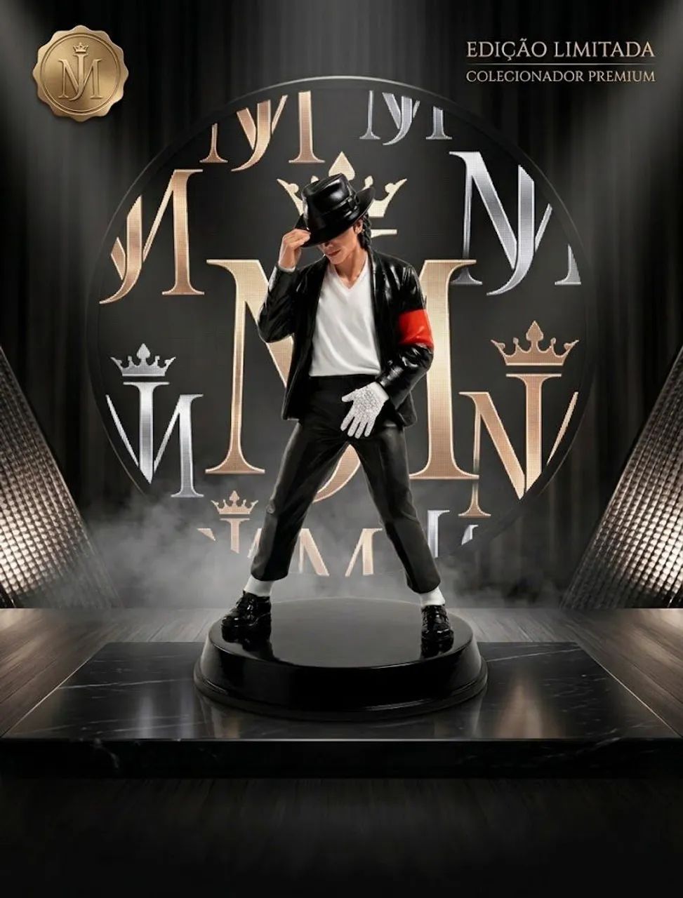 Boneco Michael Jackson estatueta  - Foto 2