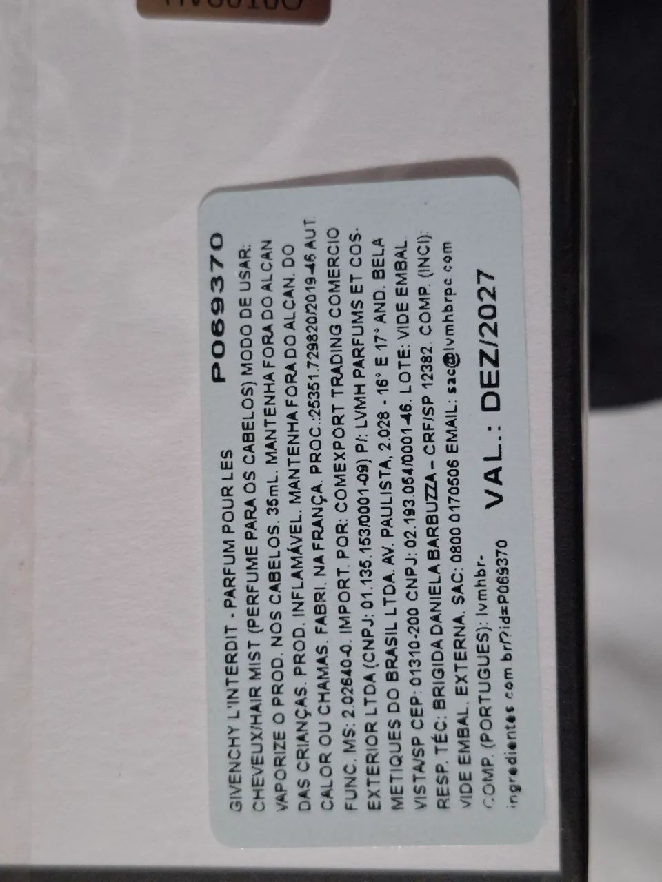 Perfume de cabelo Givenchy l'interdit novo - Foto 2