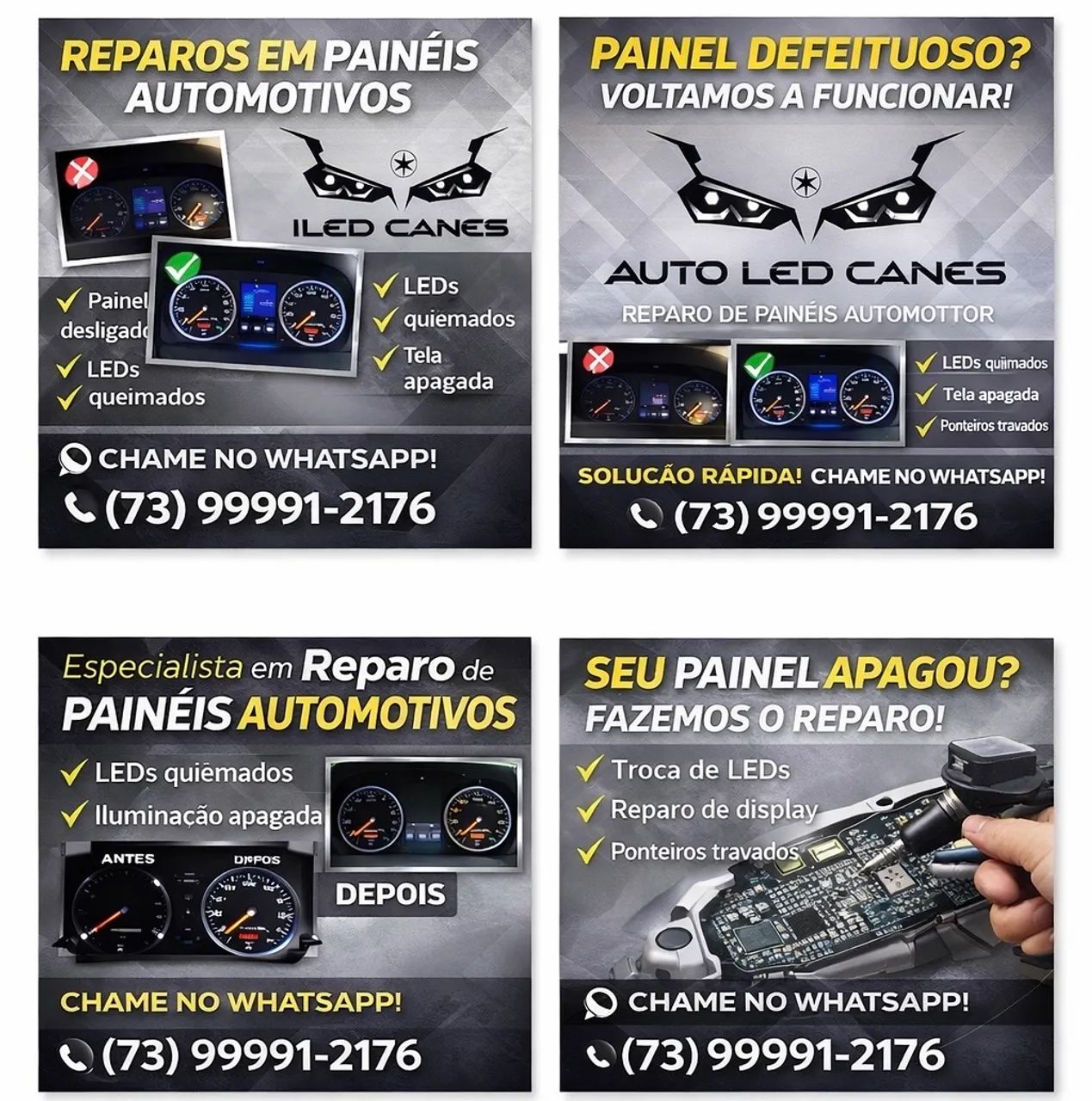 Reparo e personalização de painéis automotivos 