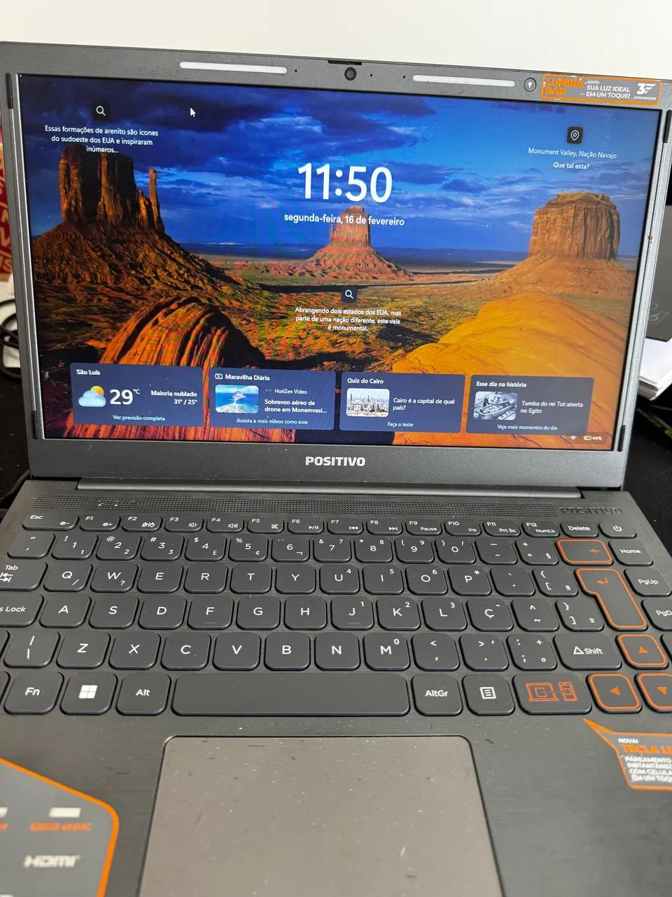 Notebook positivo vision c14 - pra sair logo - sem defeitos 