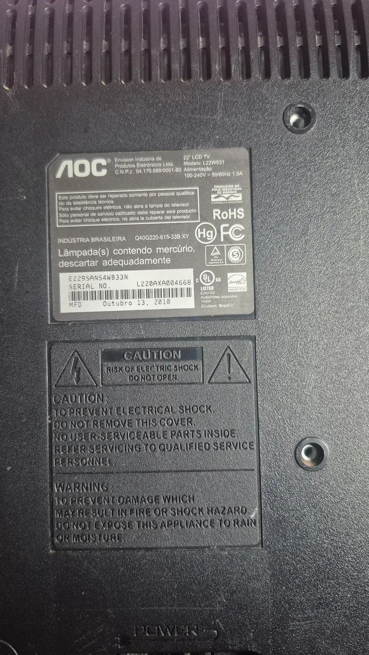 TV AOC 21'5  polegadas  - Foto 3