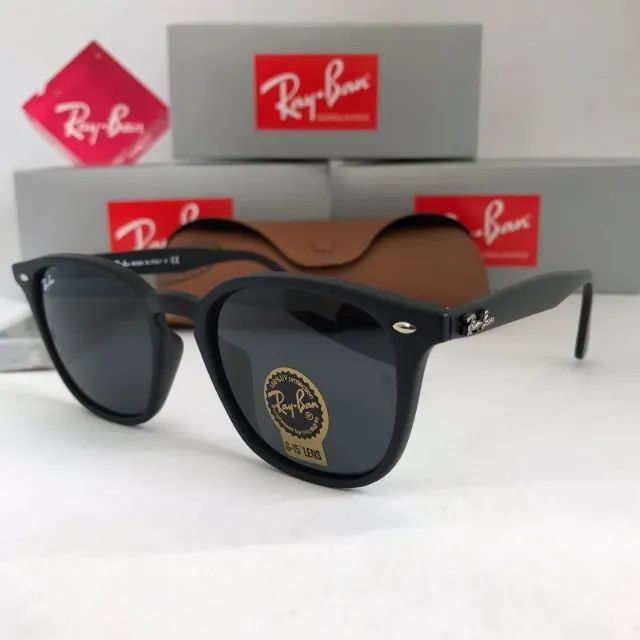 óculos ray ban rb4258 black matte lentes de cristal - Foto 3
