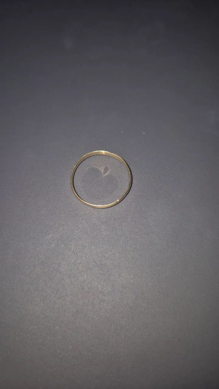 Aliança de ouro 1.9 gramas tam 20.5 JG sem gravação  - Foto 2