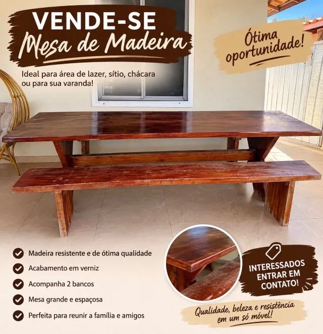 Mesa de madeira 