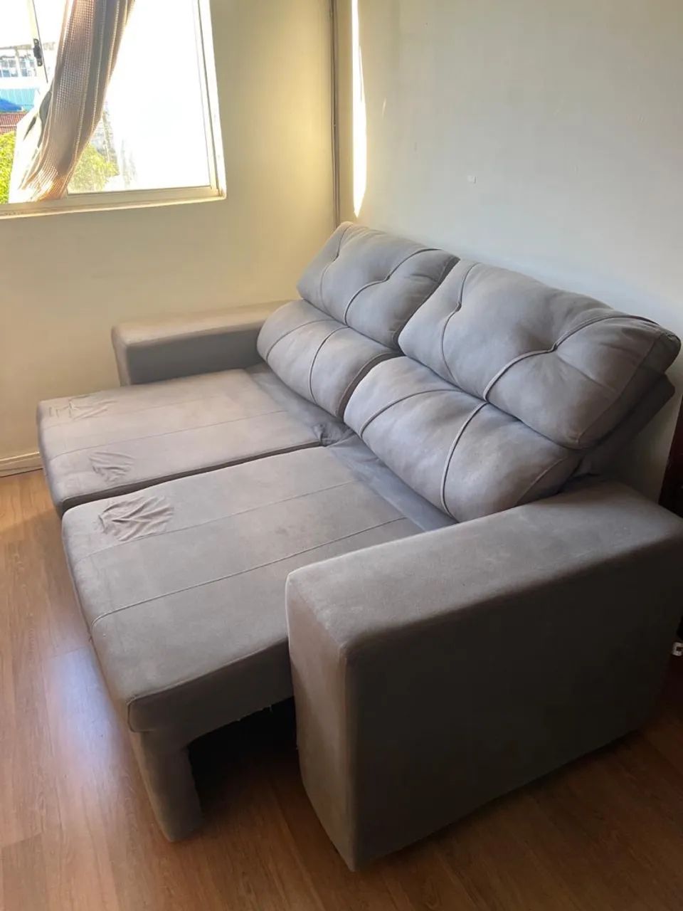 Sofá Cinza 2,10 de comprimento - Foto 2