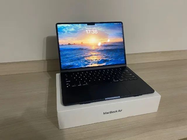 MacBook Air M2 2022 8GB Ram 256 GB tela 13?6 polegadas Midnight com caixa e carregador  - Foto 5