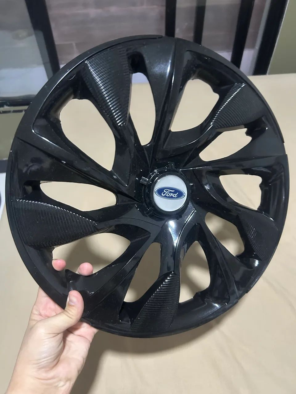 JOGO DE CALOTA FORD KA ARO 14 BLACK PIANO - Foto 3