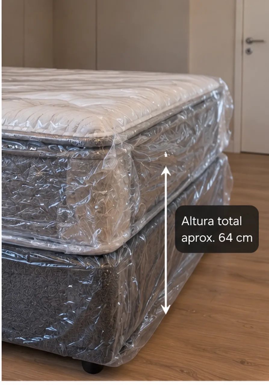 Cama Box King 193x203 Molas Ensacadas + Pillow Top - NOVA LACRADA - Foto 3