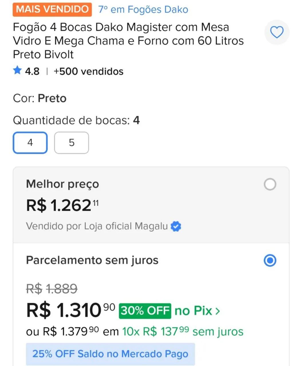 Fogão  - Foto 4