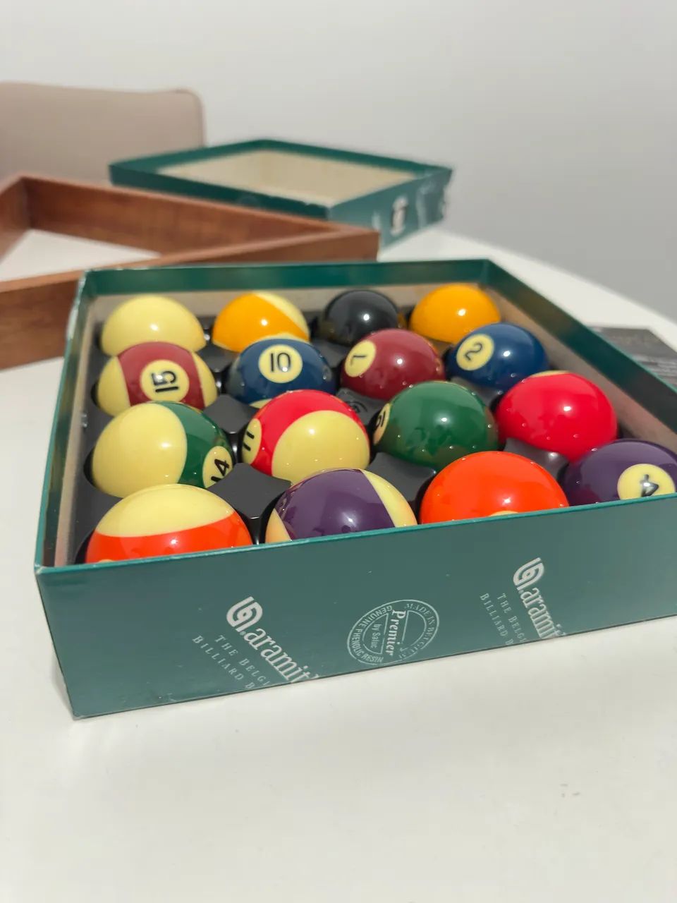 Bolas de Bilhar Importadas + Triângulo (KIT) - Foto 2