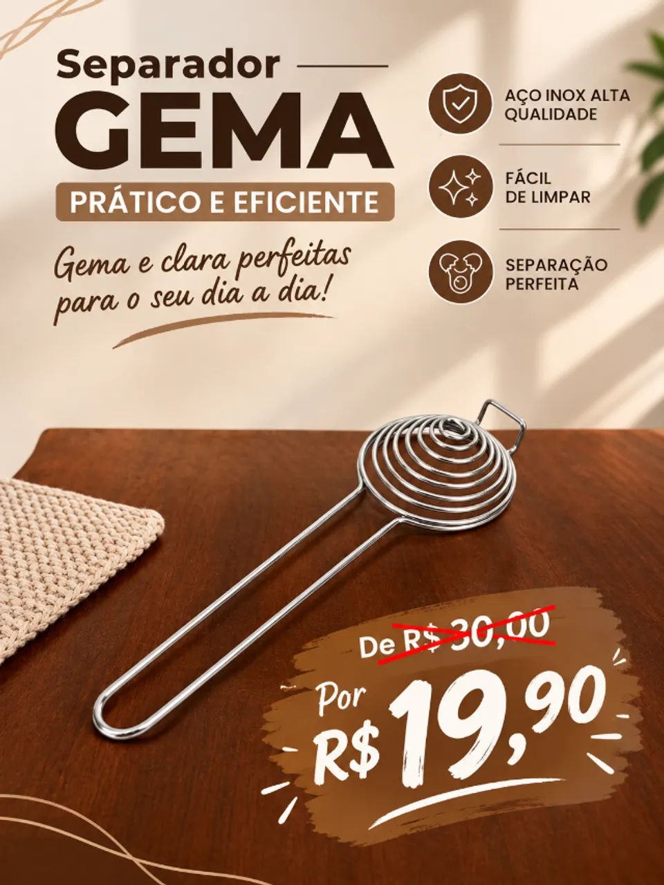 Separador de Gema