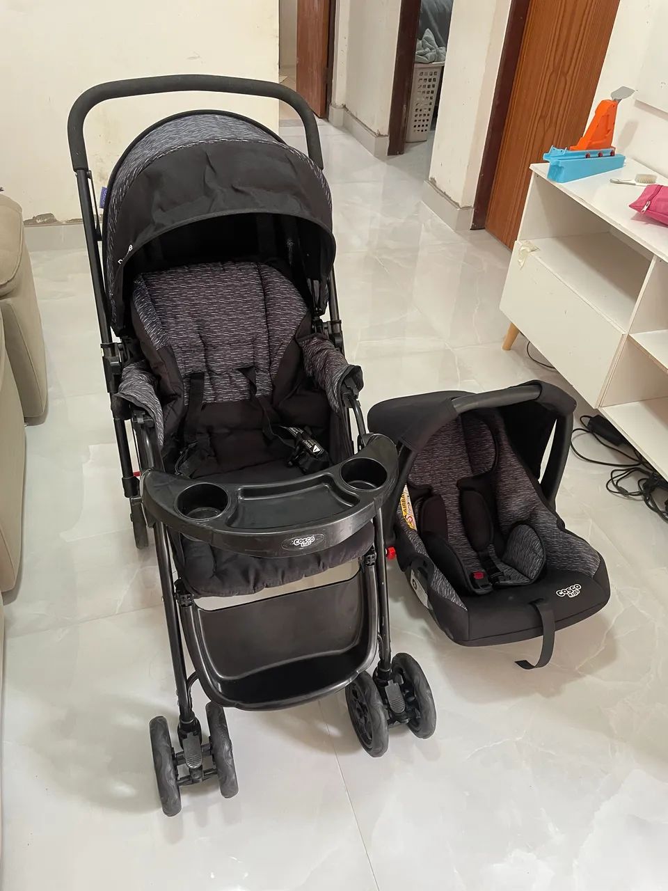 Carrinho e bebê conforto cosco  - Foto 3