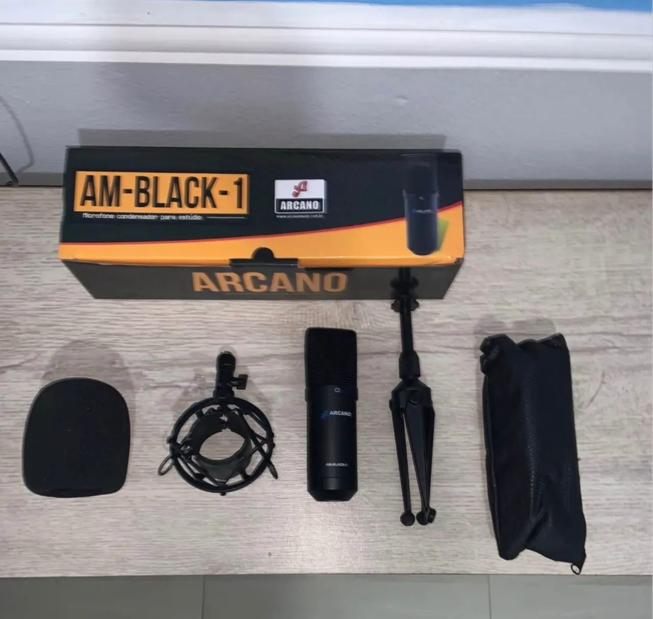 MICROFONE CONDENSADOR ARCANO AM BLACK - Foto 2