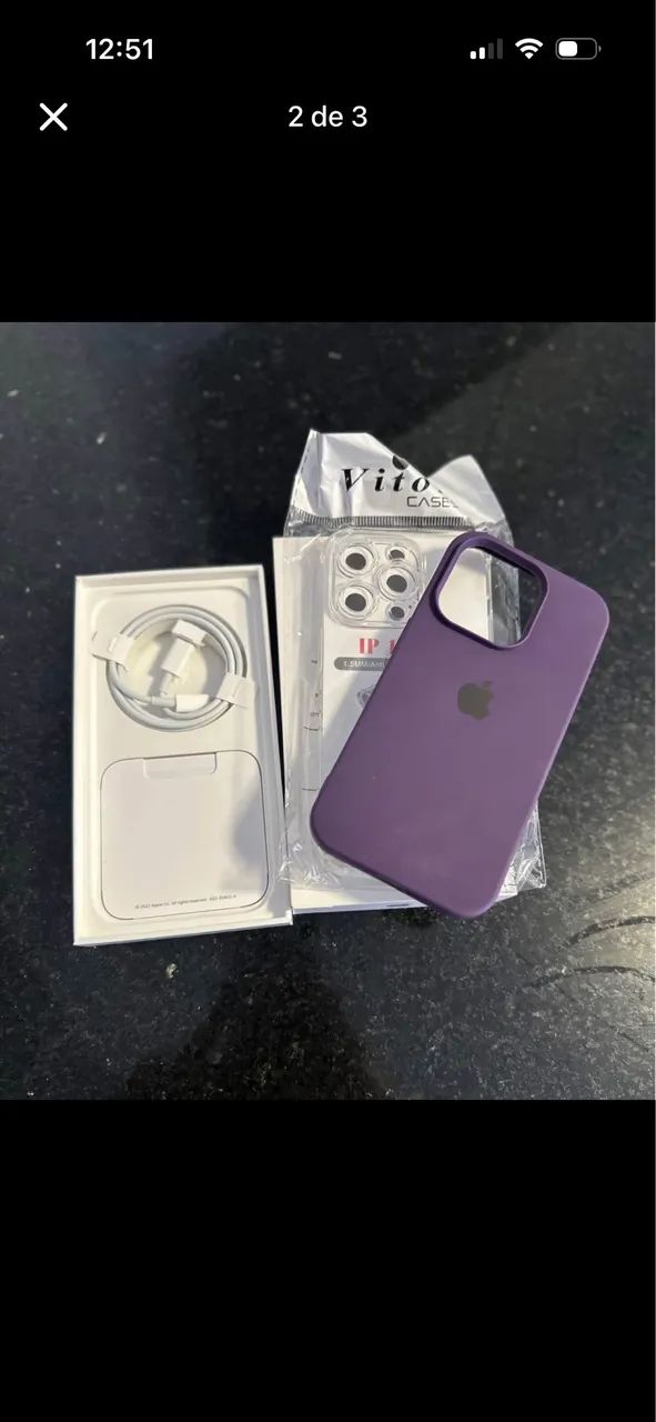 iPhone 14 Pro 256GB CPO ROXO - NOVO  - Foto 2