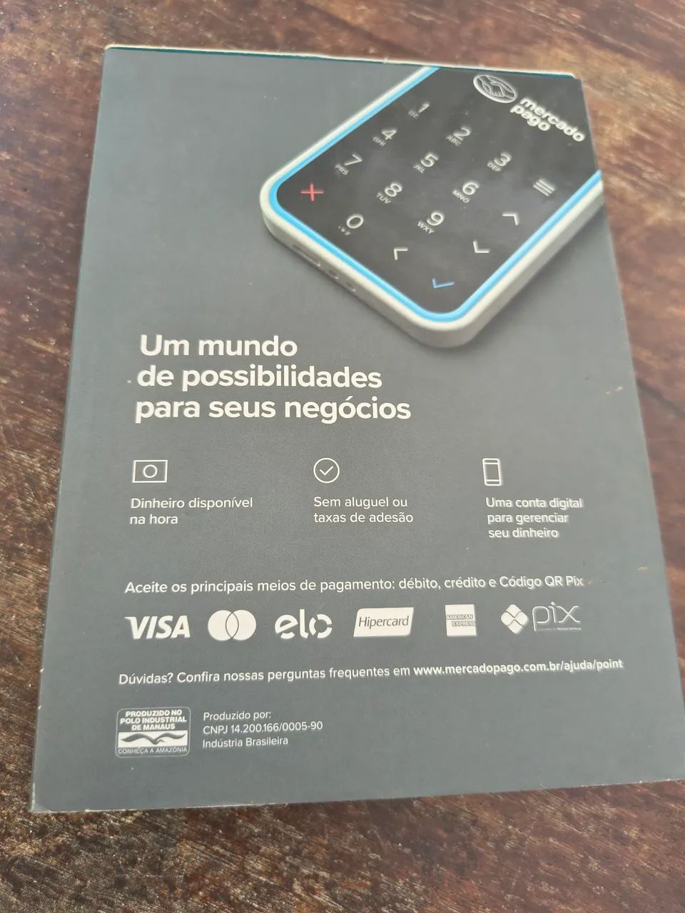 Maquininha de cartão - Mercado pago - Foto 4