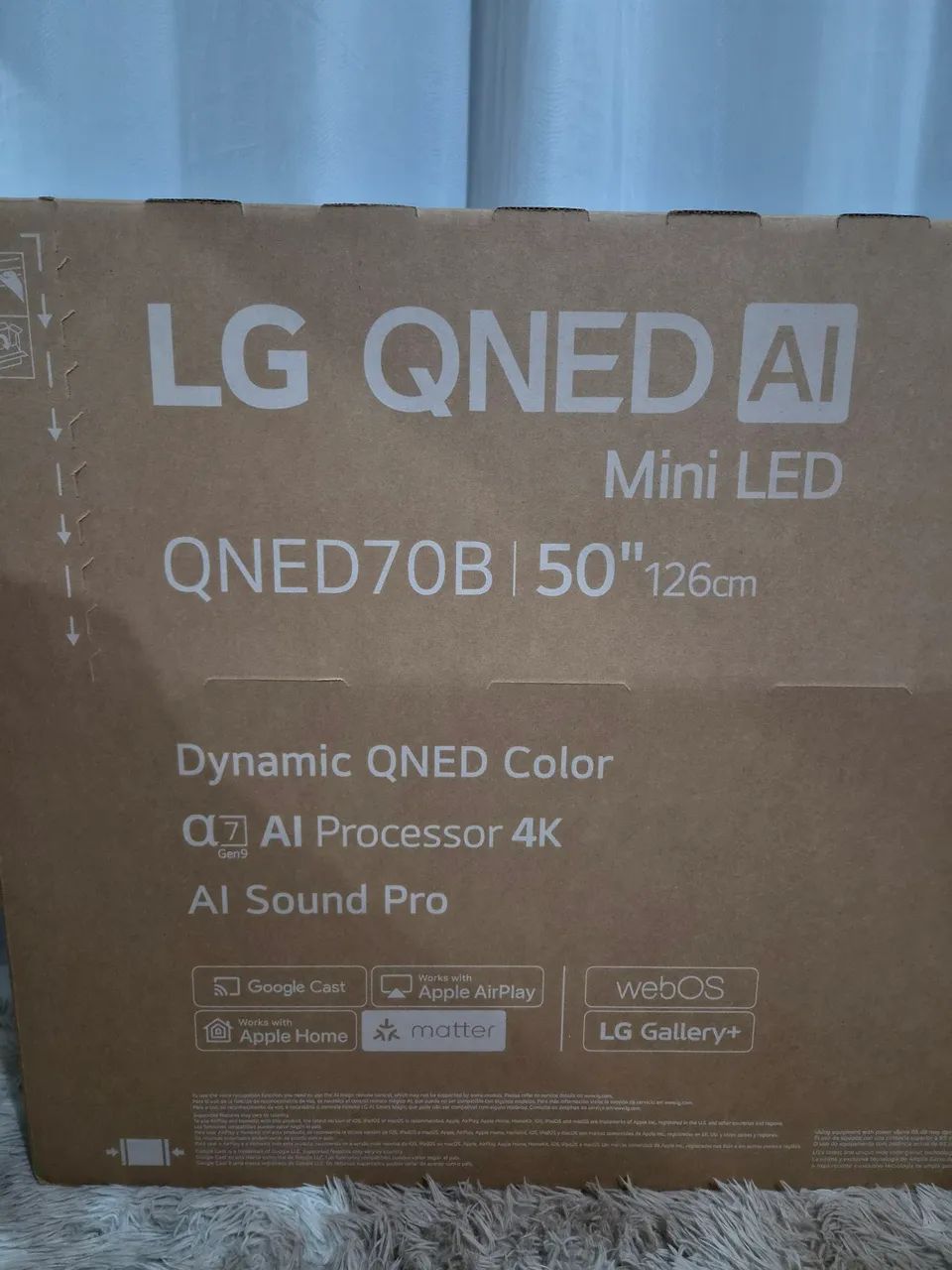 vendo tv smart LG QNED 50 polegadas nova lacrada nunca foi usada abro testo na hora  - Foto 2