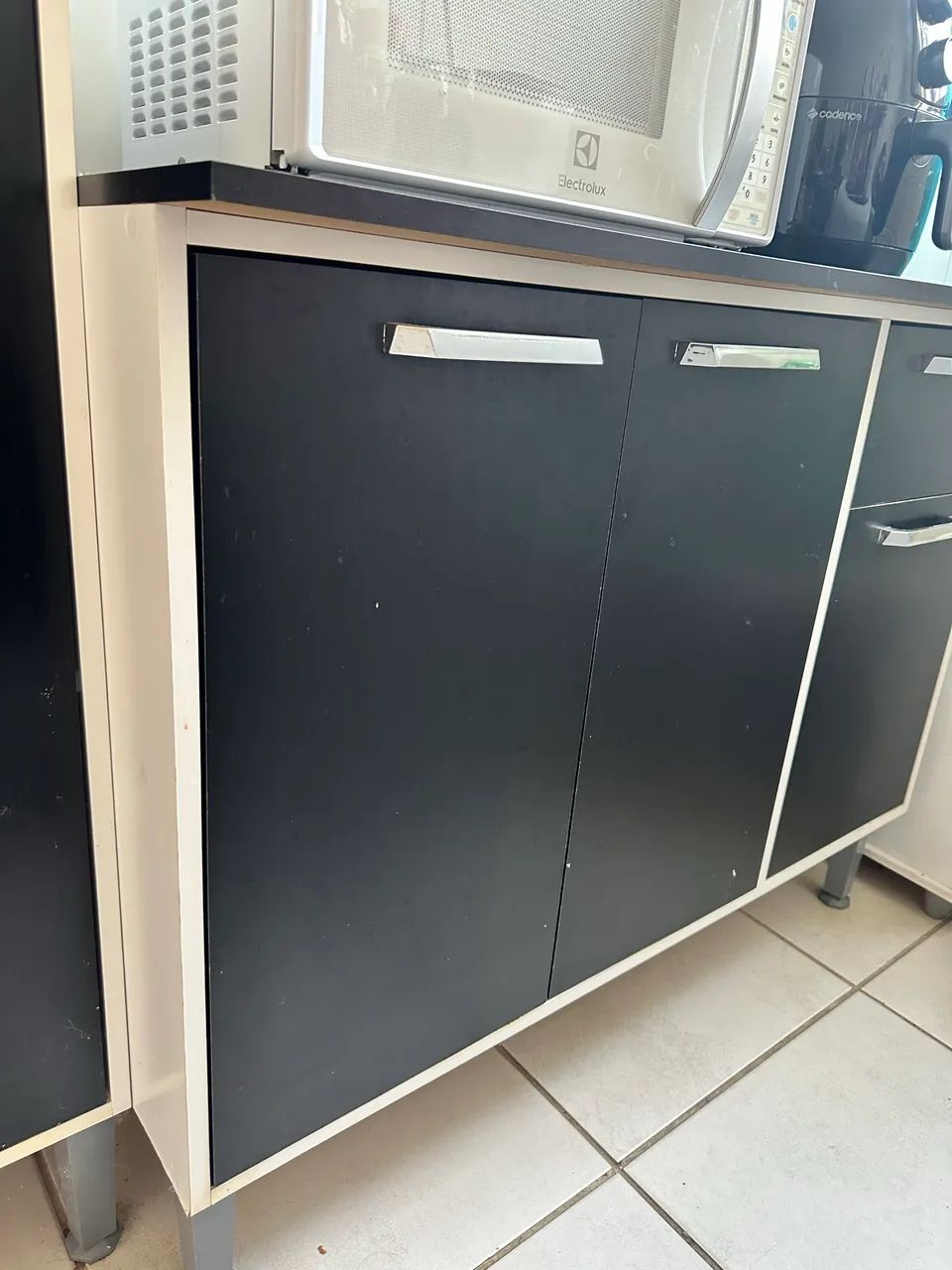 Armário de Cozinha branco e preto - Foto 5