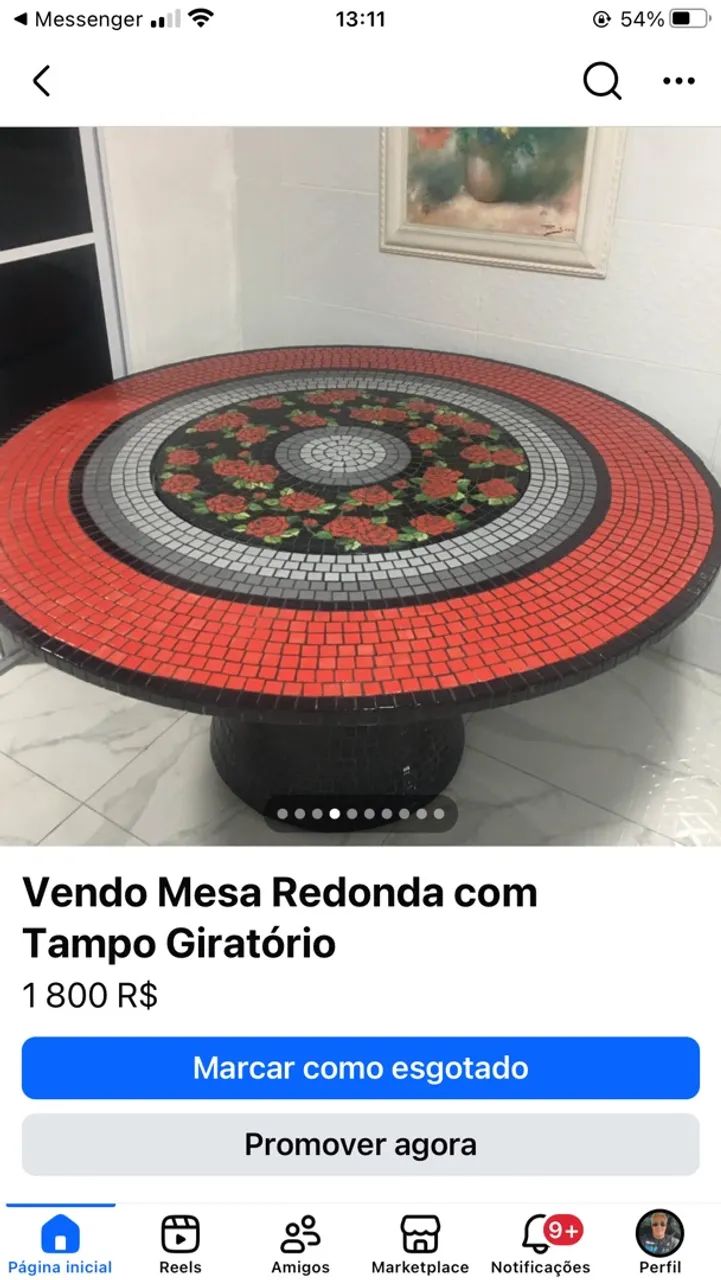 Vendo Mesa com Tampo Giratório  - Foto 3