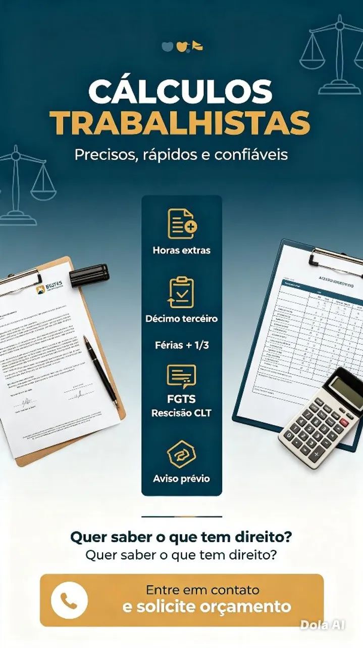 Cálculos trabalhista.