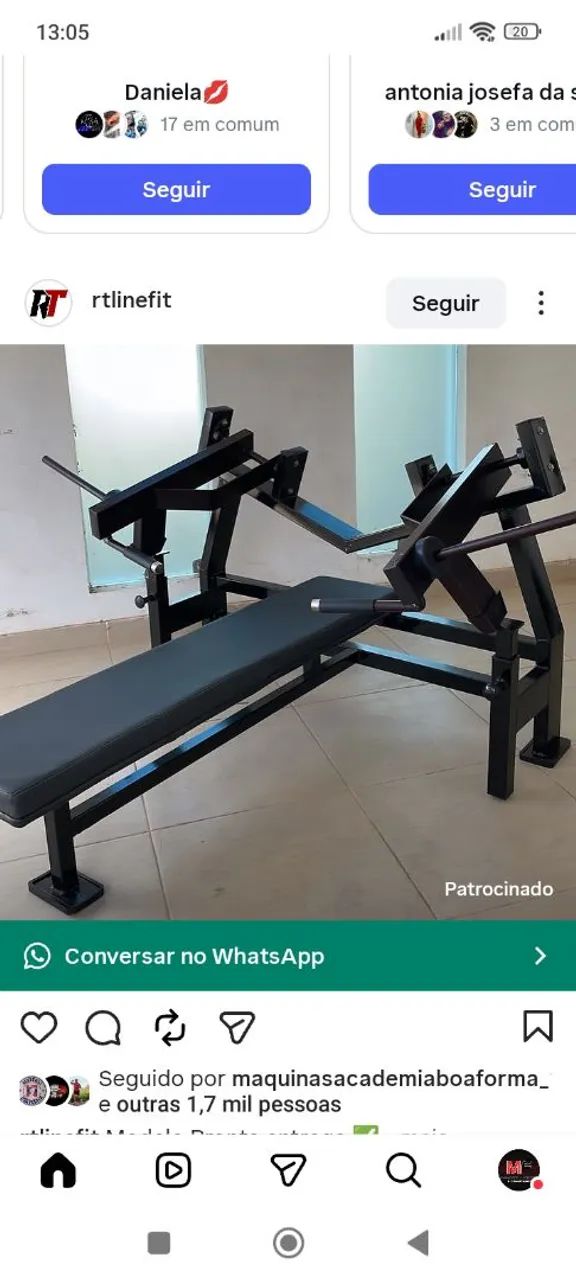 Supino articulado 
