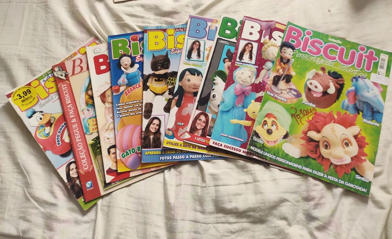 Lote Revistas de Biscuit Manual de modelagem 