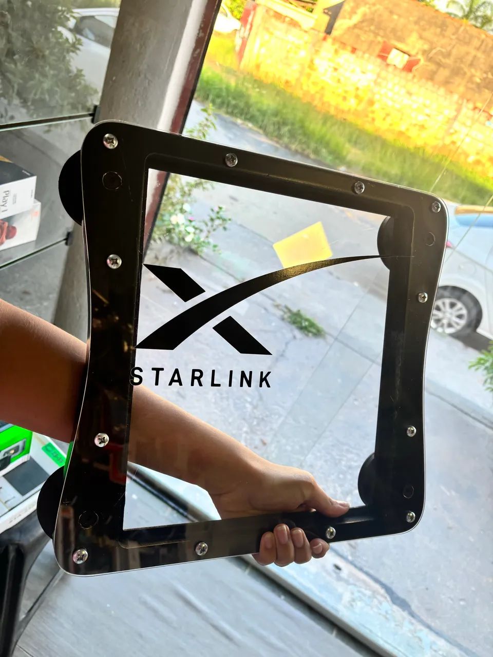 Case para Starlink Mini - Carro- Imã 66MM