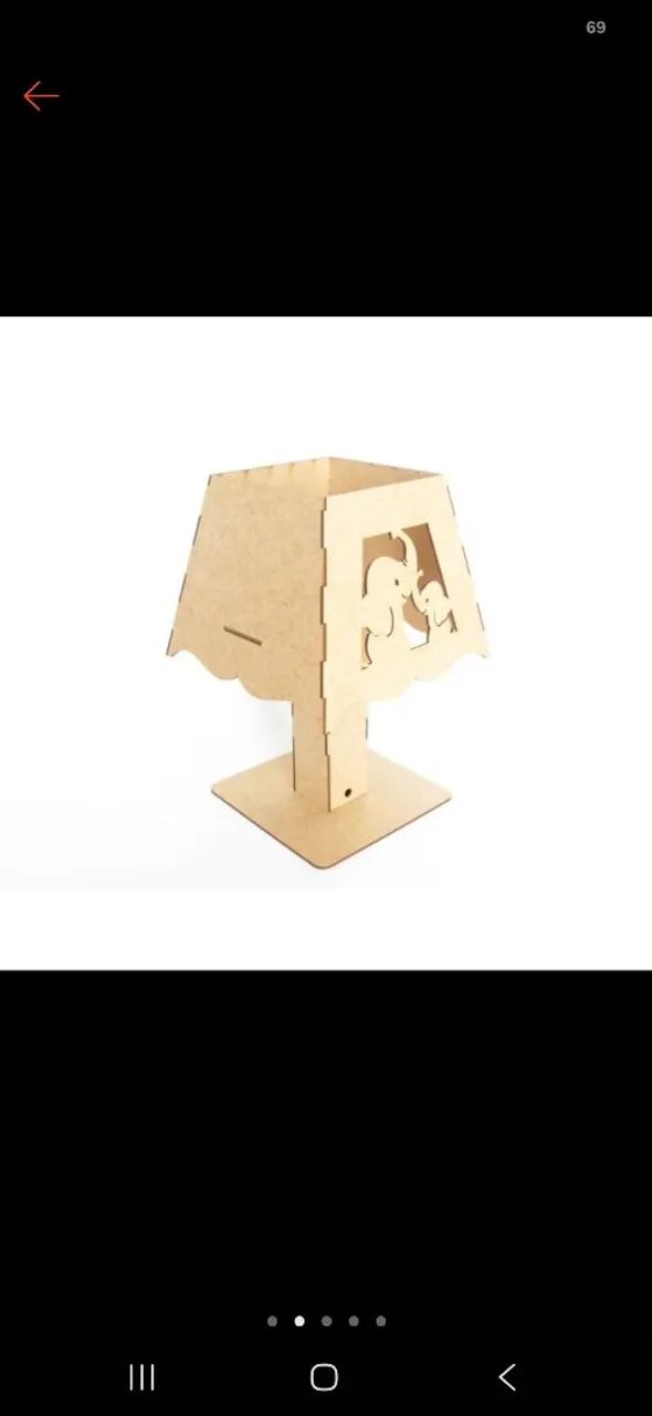 Kit higiene bebê MDF Cru Elefantinho - Foto 2