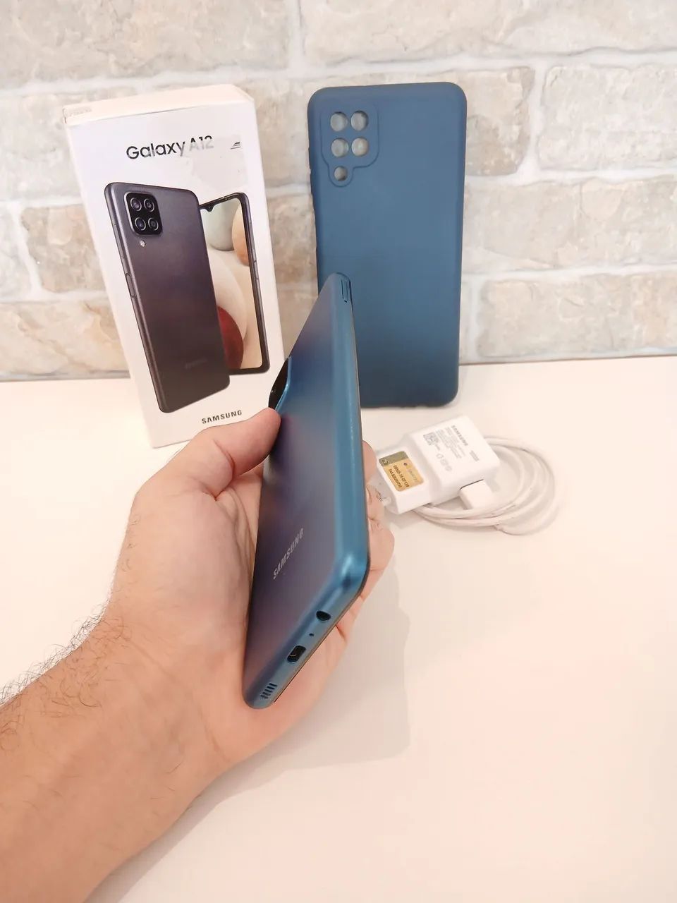 Celular Samsung Galaxy A12 64GB Azul (Usado) - Foto 5