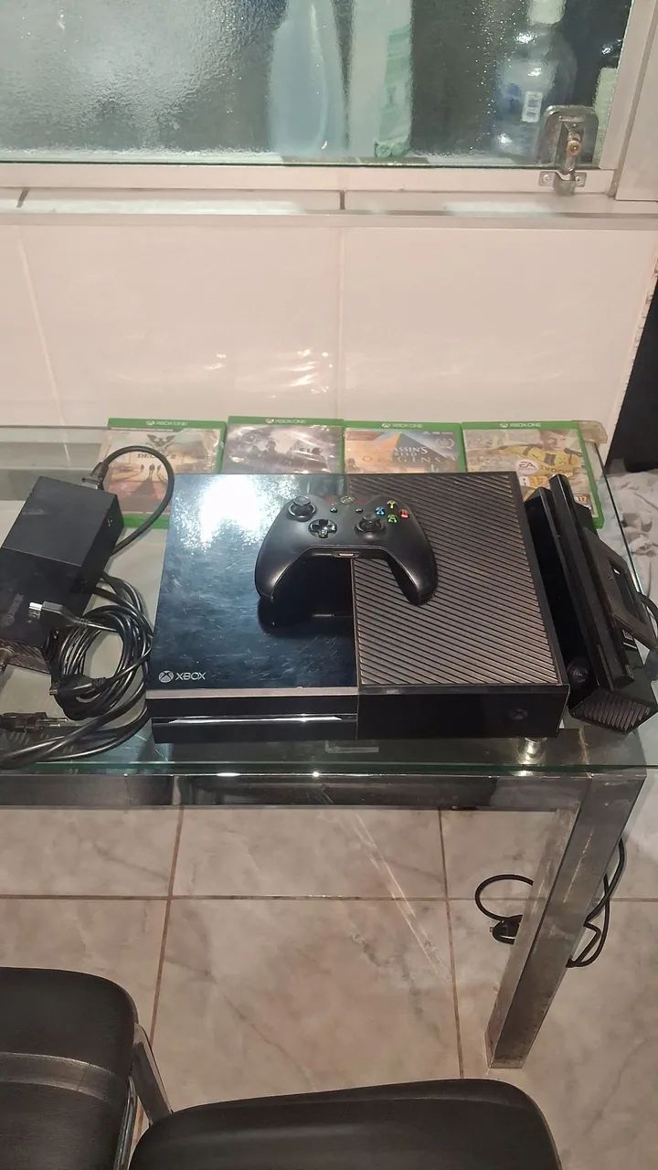 XBOX ONE+KINECKT+CONTROLE+4JOGOS - Foto 2