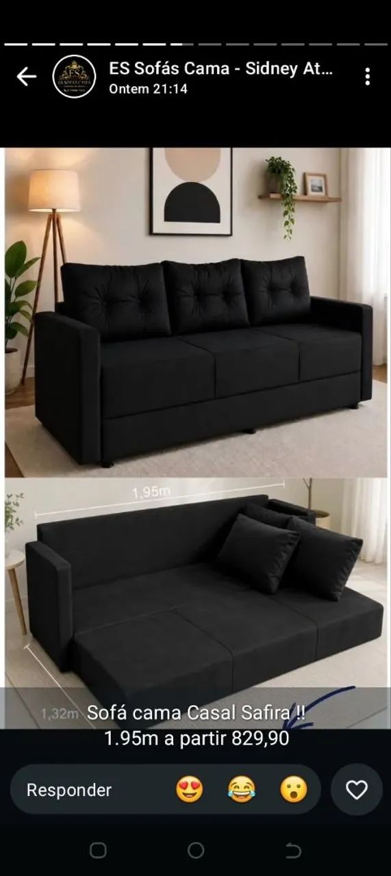 SOFÁ CAMA SAFIRA  - Foto 4