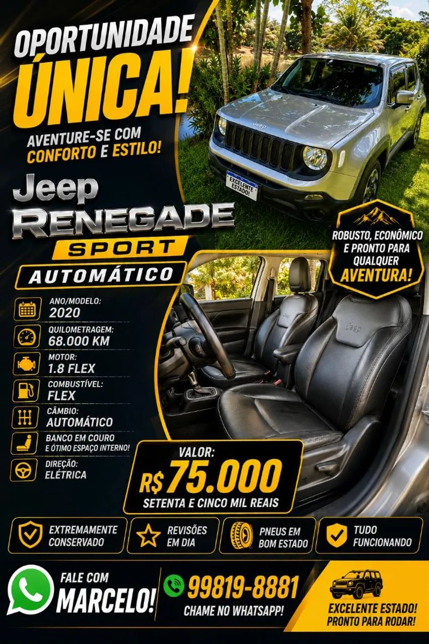 Jeep Renegade Renegade 1.8 4x2 Flex 16V Aut. 2020