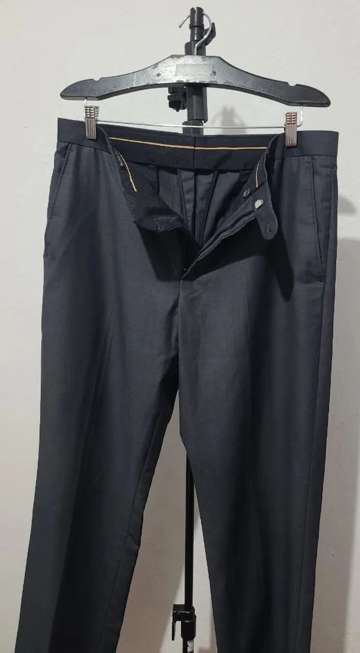 Calça social Cinza N° 44, bonito, elegante, original, bem confortável.  - Foto 6