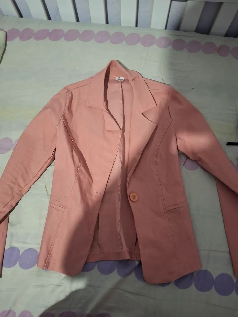 Blazer de botão rose