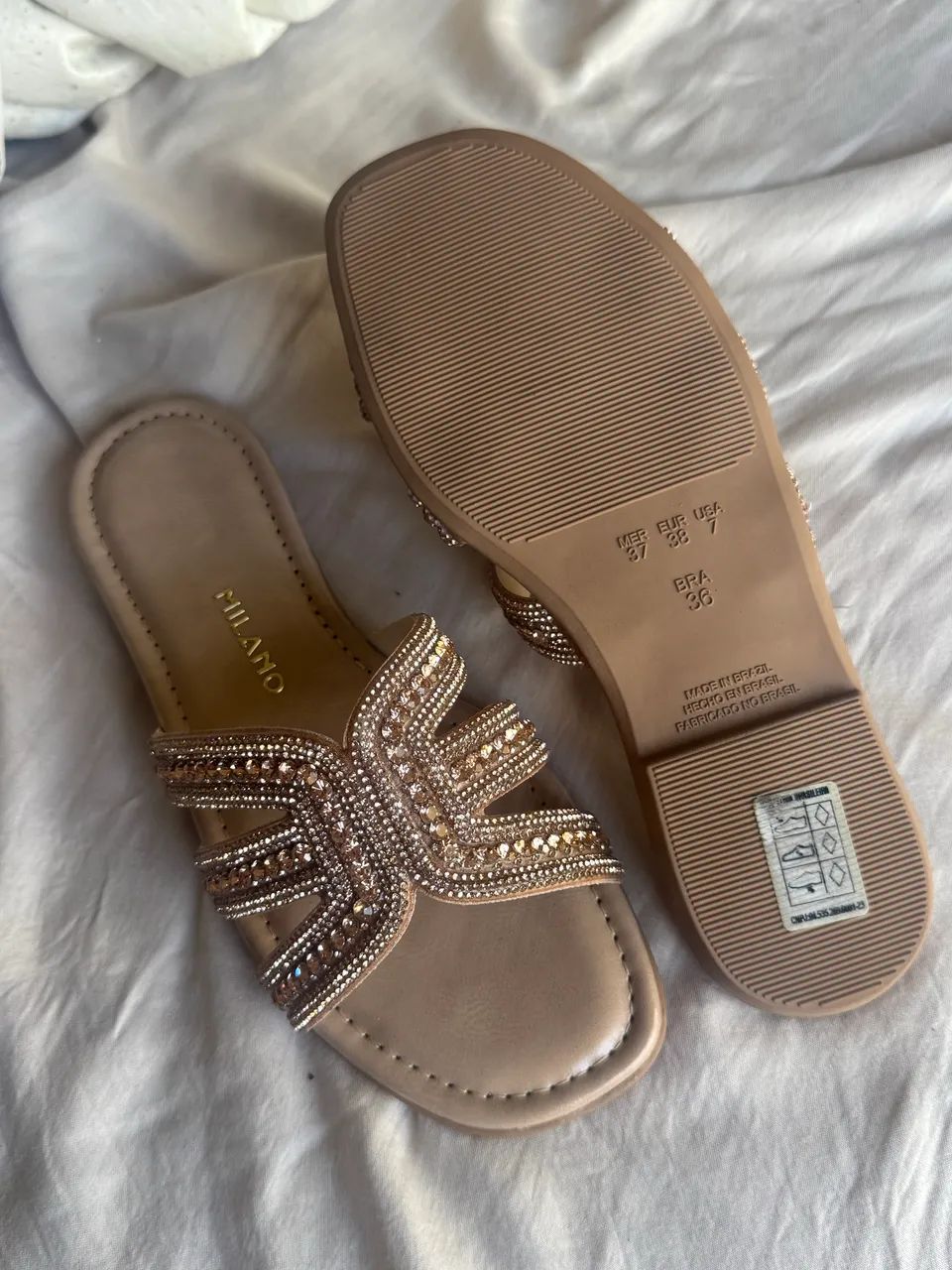 Sandália milano pedrarias