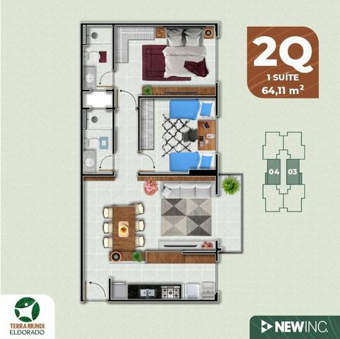 Apartamento Eldorado I 02 e 03 Qts ITerra Mundi - Foto 8