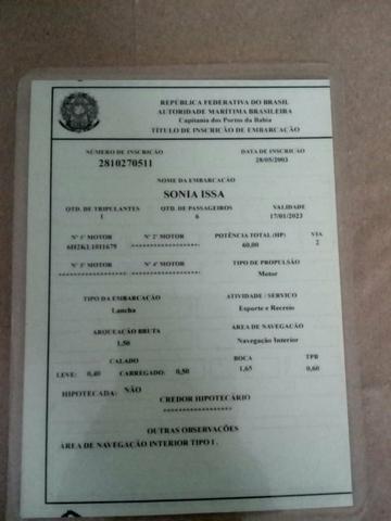 Vende-se lancha de fibra de vidro - Foto 3