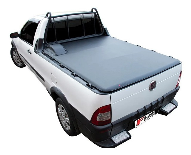 Capota Marítima Flashcover Fiat Strada Cabine Simples - C/ Grade Gancho e Estepe