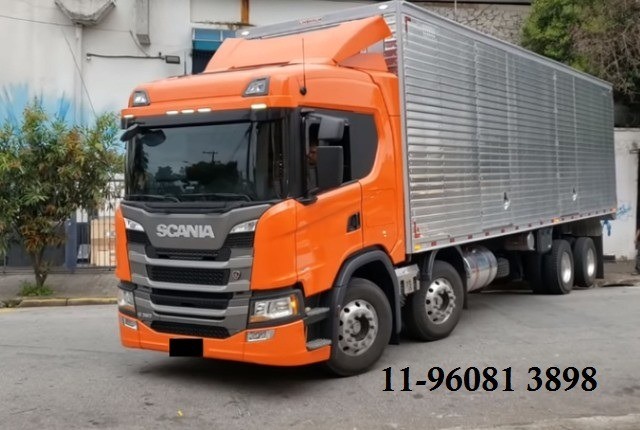 SCANIA P320 BITRUCK COM BAU 2021 0KM   ENTRADA+PARCELAS 