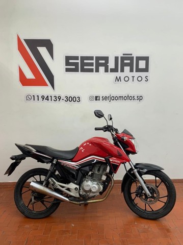CG 160 TITAN 160 EX 2016/2017 VERMELHA COM CBS É NO SERJÃO MOTOS CENTRO SP