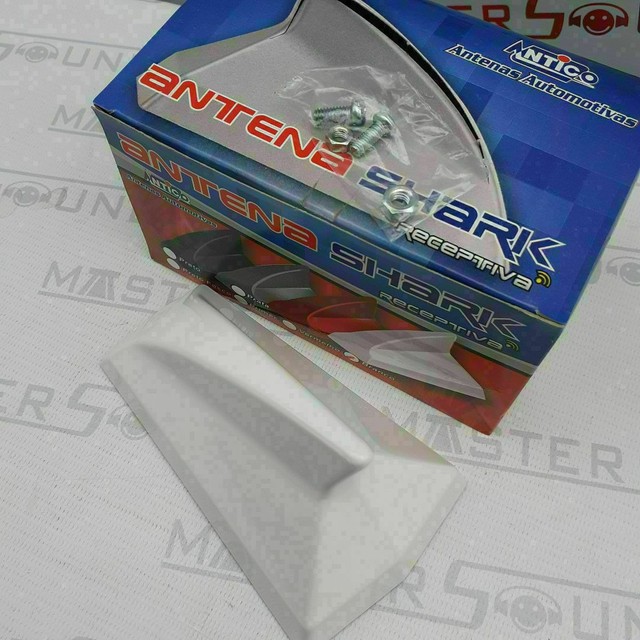 Antena de teto tubarão. Na cor branca. Nova. Instalada.