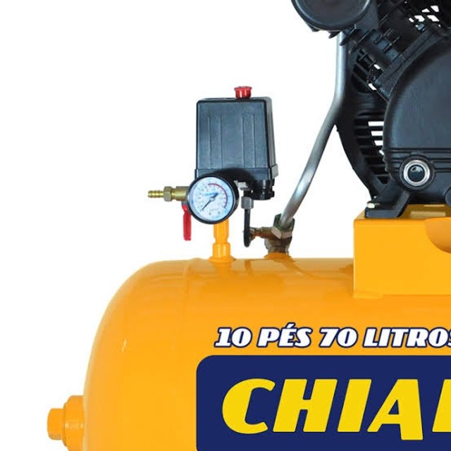 Compressor de ar balão 70LT c/ motor Chiaperini - Foto 2
