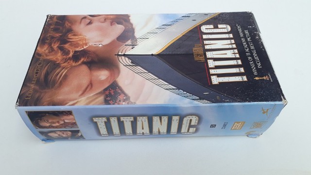 Fita Vhs Duplo Titanic Leonardo Di Caprio Importado Usa Cds Dvds