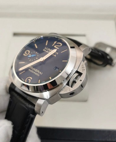 Relógio Panerai Luminor Marina Automático Couro Novo - Foto 3