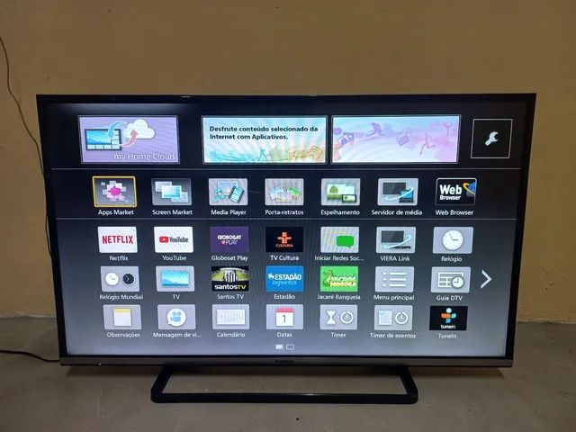 SMART TV PANASONIC VIERA ATUALIZAÇÃO APLICATIVOS ESPELHAMENTO 