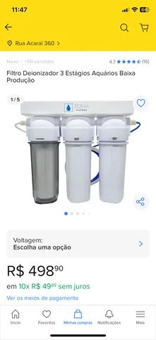 Deionizador 3 estagio 