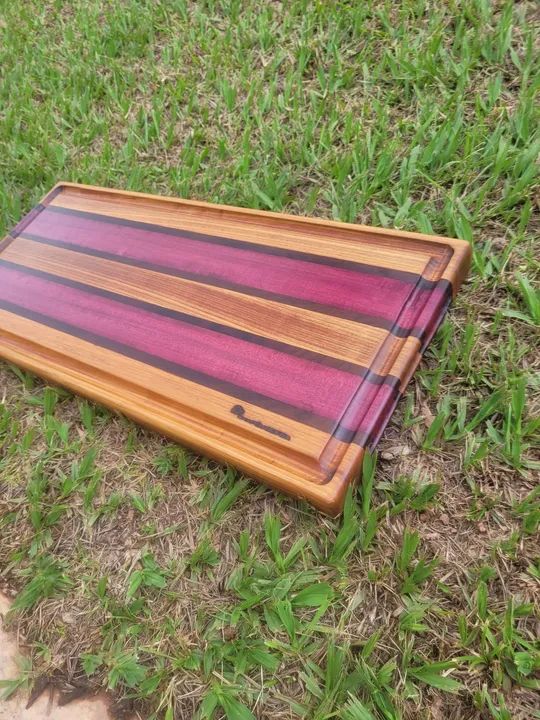 Tábua de Corte de Madeira Maciça roxinho - Foto 4