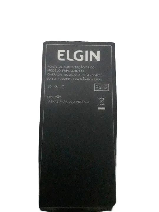 Fonte de alimentação Elgin FSP084-dmaa1 12v 7a 50-60hz