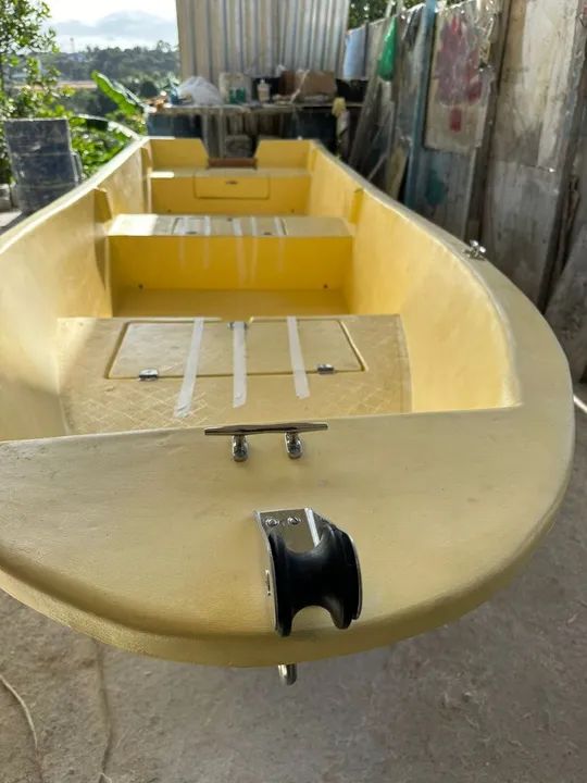 Barco Casco Duplo de 5,20m para 5 Pessoas - Fibra de Vidro com Garantia de 5 Anos - Foto 3